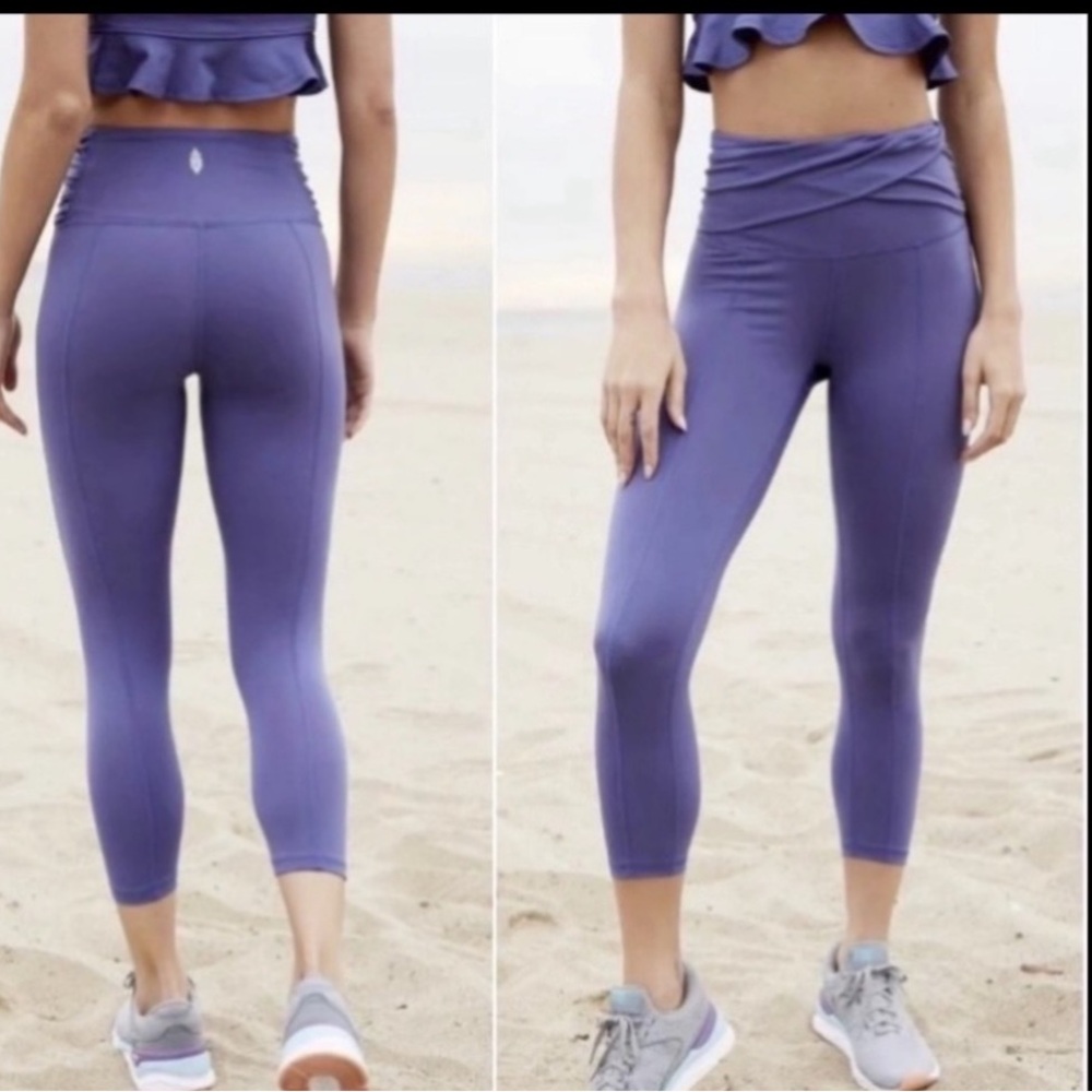 NWT- Free People Gathered Waist Leggings